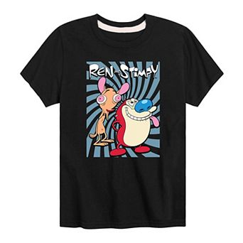 Boys 8-20 Nickelodeon Ren & Stimpy Trippy Tee