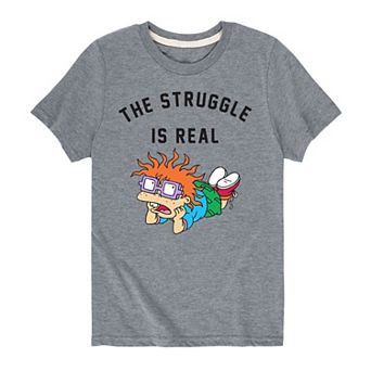 Boys 8-20 Nickelodeon Rugrats Chuckie Struggle Tee