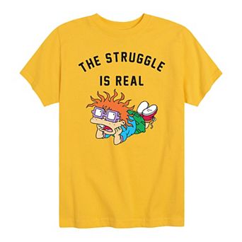 Boys 8-20 Nickelodeon Rugrats Chuckie Struggle Tee