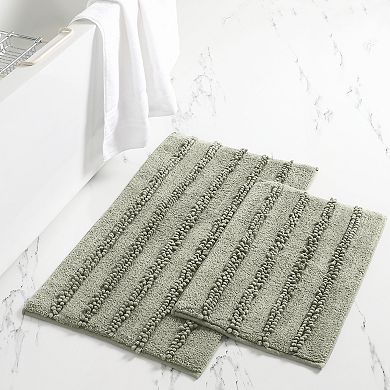 Modern Threads 2-Pack Chenille Bath Mat