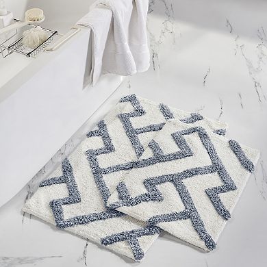 Modern Threads 2-Pack Textured Bath Mat