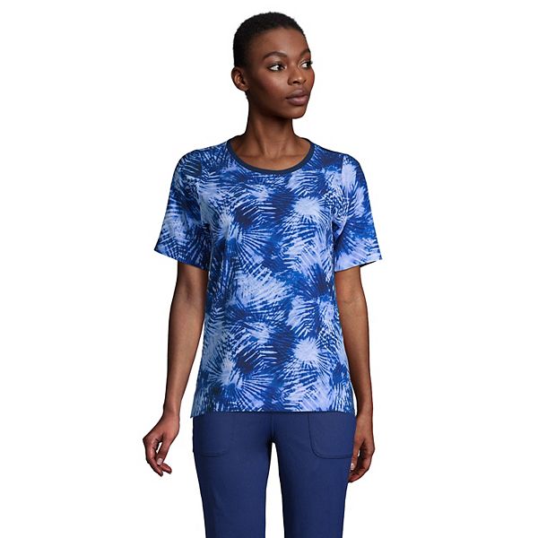 Petite Lands' End Elbow Sleeve Commuter Tee