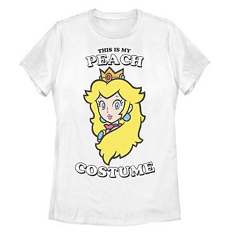 Juniors' Nintendo Super Mario This Is My Peach Costume Tee
