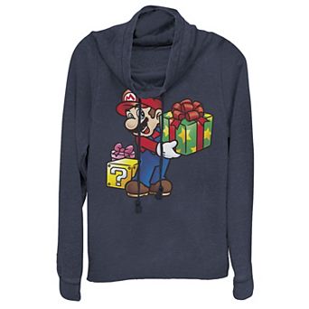 Juniors' Nintendo Super Mario Wrapped Christmas Presents Hoodie