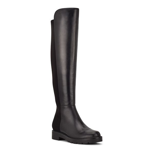 knee high boots with tread