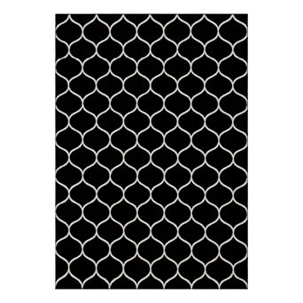 Unique Loom Rounded Trellis Frieze Rug