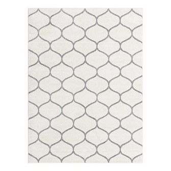 Unique Loom Rounded Trellis Frieze Rug
