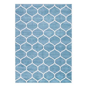 Unique Loom Rounded Trellis Frieze Rug
