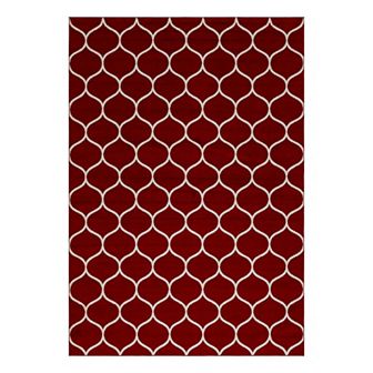 Unique Loom Rounded Trellis Frieze Rug