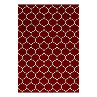 Unique Loom Rounded Trellis Frieze Rug