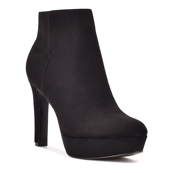 Black Ankle Boots Women Shoes Platform High Heel Booties