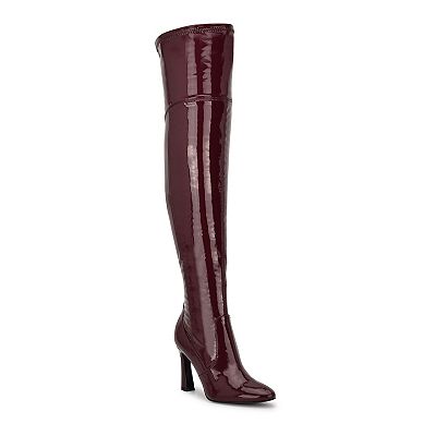 Nine west riding boots cognac best sale