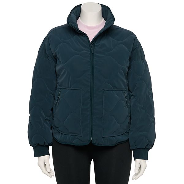 Plus Size FLX Velvet Packable Jacket