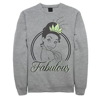 Men's Disney Princess And The Frog Tiana Over Shoulder Fabulous Sweatshirt