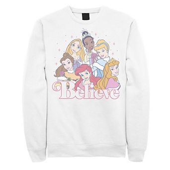 Disney's Princesses Men's Christmas Believe Group Shot Sweatshirt