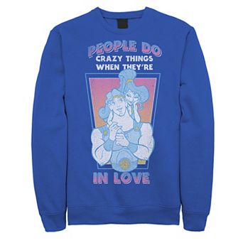 Men's Disney Hercules Megara Vintage Love Quote Sweatshirt Sweatshirt