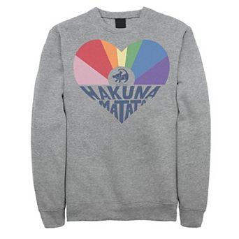 Disney's The Lion King Simba Men's Hakuna Matata Heart Sweatshirt