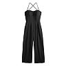 Juniors' Speechless Tie Back Jumpsuit with Pockets