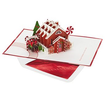 Hallmark Signature Paper Wonder Gingerbread Pop-Up Christmas Card
