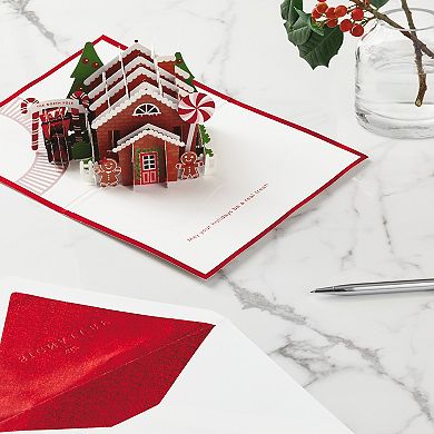 Hallmark Signature Paper Wonder Gingerbread Pop-Up Christmas Card