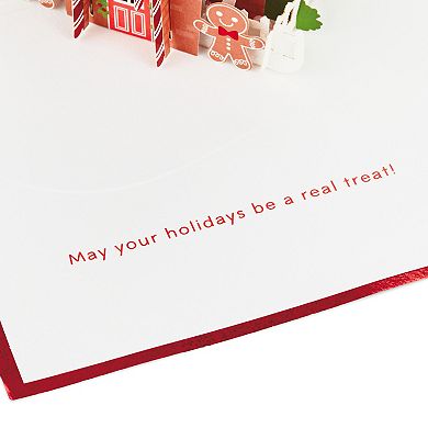 Hallmark Signature Paper Wonder Gingerbread Pop-Up Christmas Card