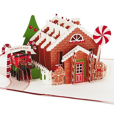 Hallmark Signature Paper Wonder Gingerbread Pop-Up Christmas Card