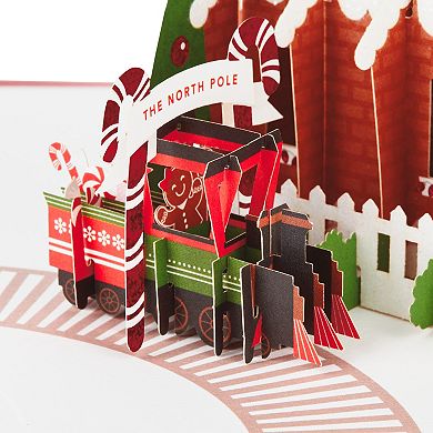 Hallmark Signature Paper Wonder Gingerbread Pop-Up Christmas Card