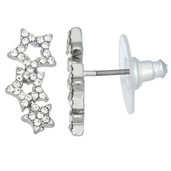 Simply Vera Vera Wang Silver Tone Star Crawler Earrings