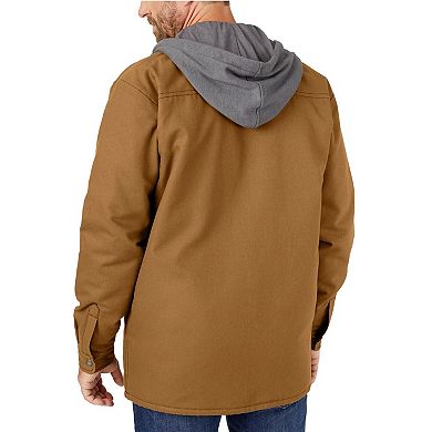 Men's Dickies Fleece Hooded Duck Shirt Jacket