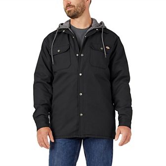 Men's Dickies Fleece Hooded Duck Shirt Jacket