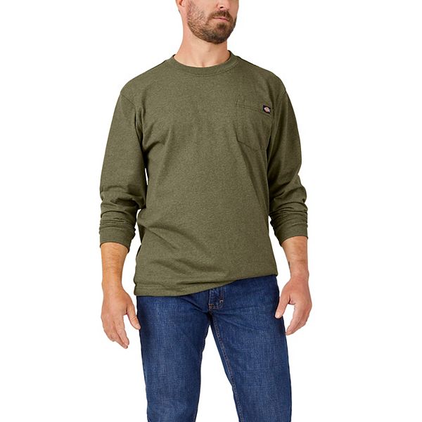 Dickies Men's and Big Men's Long Sleeve Heavyweight Pocket T-Shirt