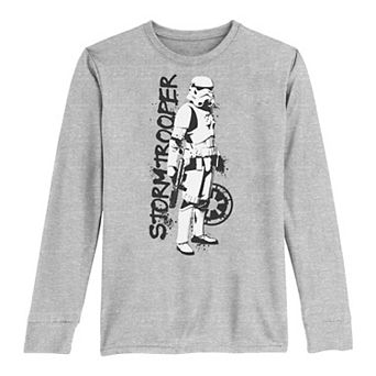 Boys 8-20 Star Wars: The Mandalorian Stormtrooper Splatter Long Sleeve Graphic Tee