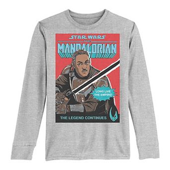 Boys 8-20 Star Wars: The Mandalorian Long Live Poster Long Sleeve Graphic Tee