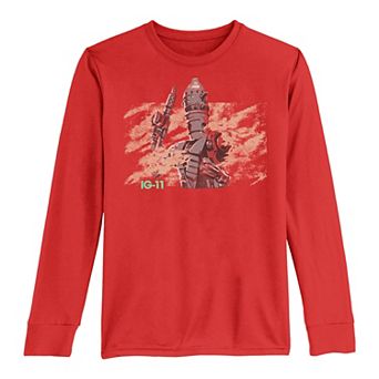 Boys 8-20 Star Wars The Mandalorian IG-11 Dusty Droid Long Sleeve Graphic Tee