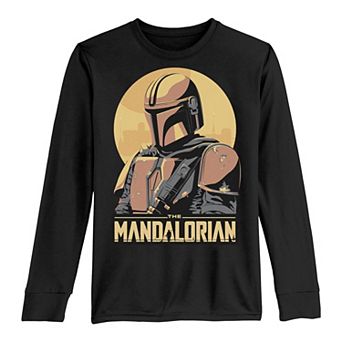 Boys 8-20 Star Wars Mando Sunset Long Sleeve Graphic Tee
