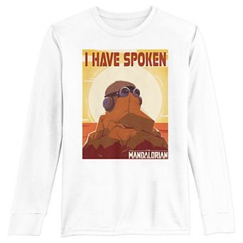 Boys 8-20 Star Wars The Mandalorian I Have Spoken Poster Long Sleeve Graphic Tee