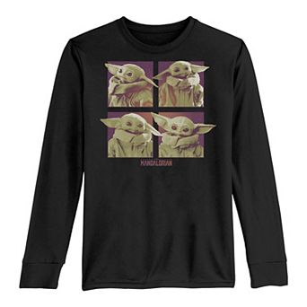 Boys 8-20 Star Wars: The Mandalorian The Child Portrait Box Up Long Sleeve Graphic Tee
