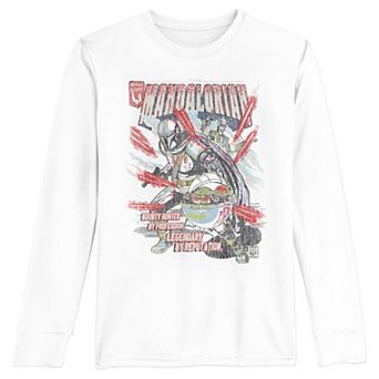 Boys 8-20 Star Wars Mondo Mando Long Sleeve Graphic Tee