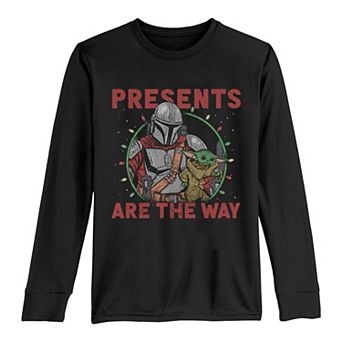 Boys 8-20 Star Wars Presents Are the Way Long Sleeve Graphic Tee