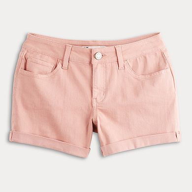 Juniors' SO® Regular Rise Midi Shorts