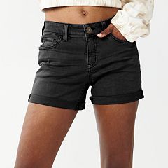 Juniors Black Shorts - Bottoms, Clothing