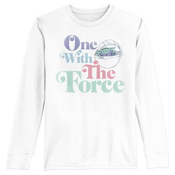 Boys 8-20 Star Wars The Child One With The Force Long Sleeve Graphic Tee