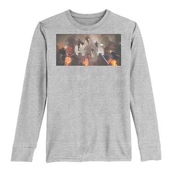 Boys 8-20 Star Wars Mandalorian Ambush Panel Long Sleeve Graphic Tee