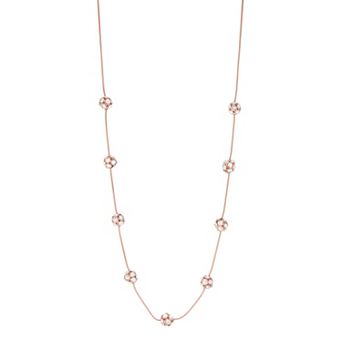 Simply Vera Vera Wang Rose Gold Tone Fireball Collar Necklace