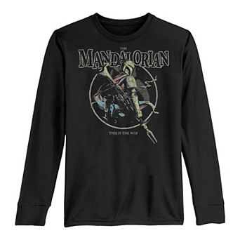 Boys 8-20 Star Wars The Mandalorian Neon Pop Art Long Sleeve Graphic Tee