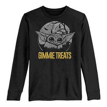 Boys 8-20 Star Wars The Mandalorian Halloween The Child Gimmie Treats Long Sleeve Graphic Tee
