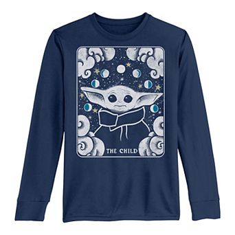 Boys 8-20 Star Wars The Mandalorian The Child Card Long Sleeve Graphic Tee
