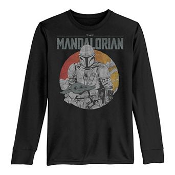 Boys 8-20 Star Wars Mando And The Child Faded Poster Long Sleeve Graphic Tee