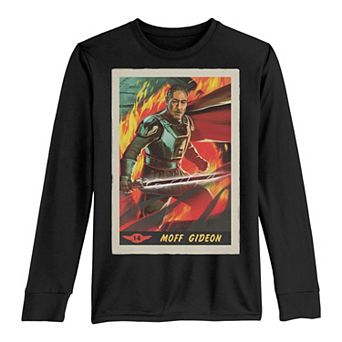 Boys 8-20 Star Wars: The Mandalorian Moff Gideon Poster Long Sleeve Graphic Tee