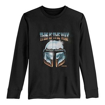 Boys 8-20 Star Wars The Way Chrome Dome Long Sleeve Graphic Tee
